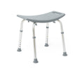 Chaise de douche en aluminium, sans dossier