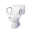 Siège de toilette surélevé verrouillable, avec accoudoirs, 5 po