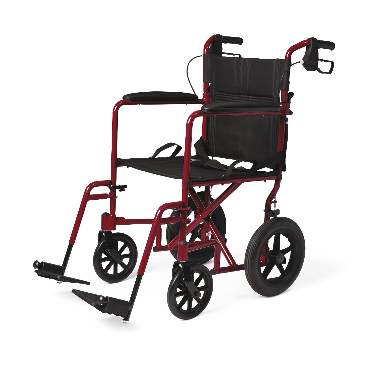 Basic Aluminum Transport Chair with 12" Wheels