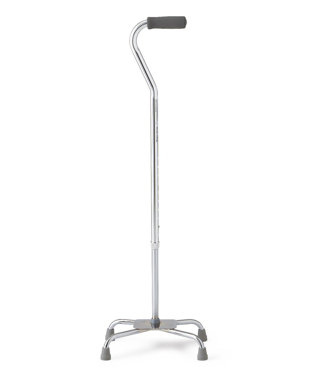 Canne quadripode en aluminium, grande base