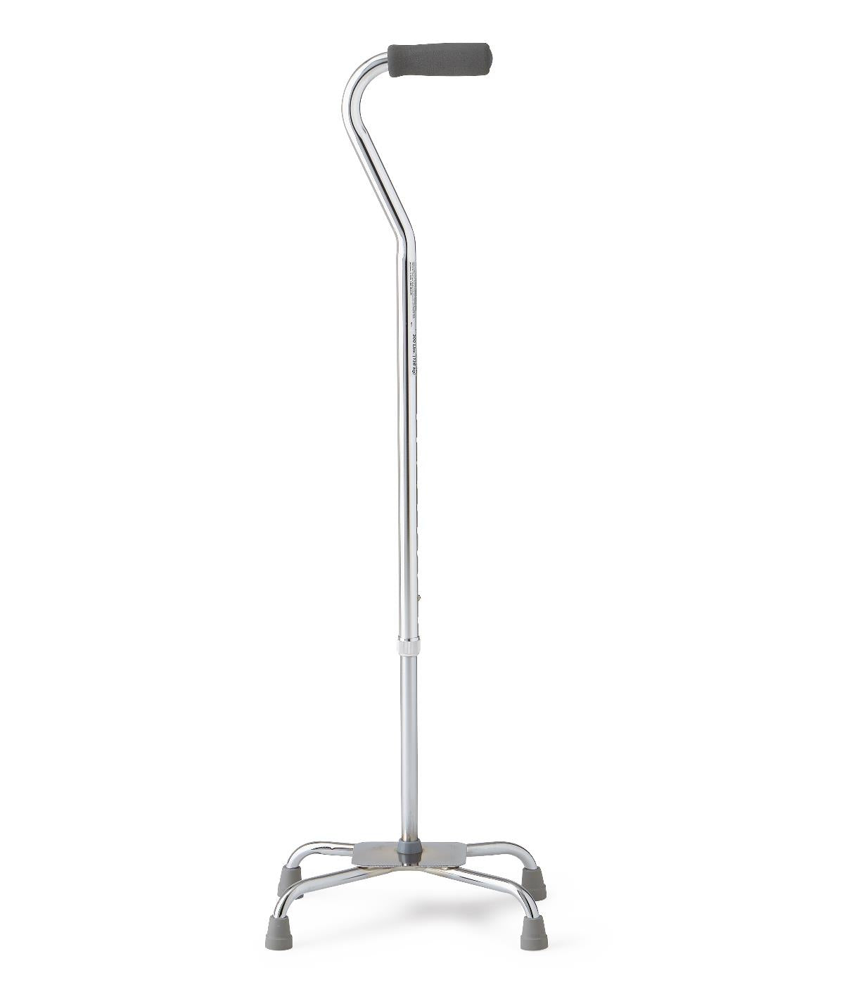 Canne quadripode en aluminium, grande base